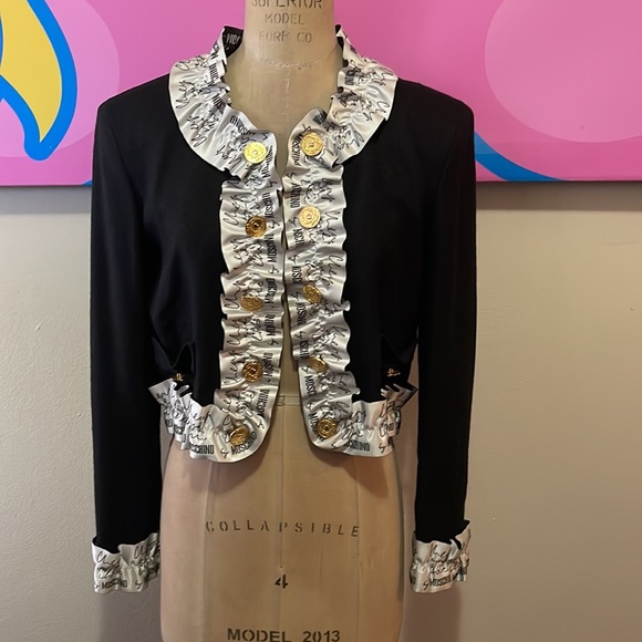 Moschino Cheap Chic Ruffle Ribbon Front Jacket - Picture 2 of 16
